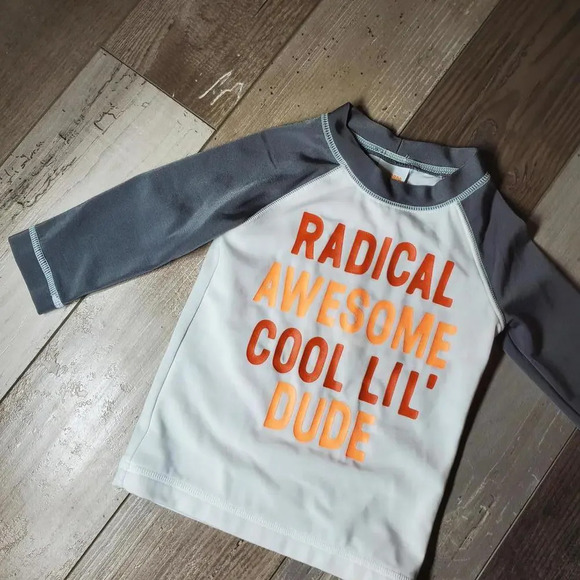 Gymboree Baby Boys Long Sleeve Rash Guard Swim Top Size 6-12M - Picture 1 of 5